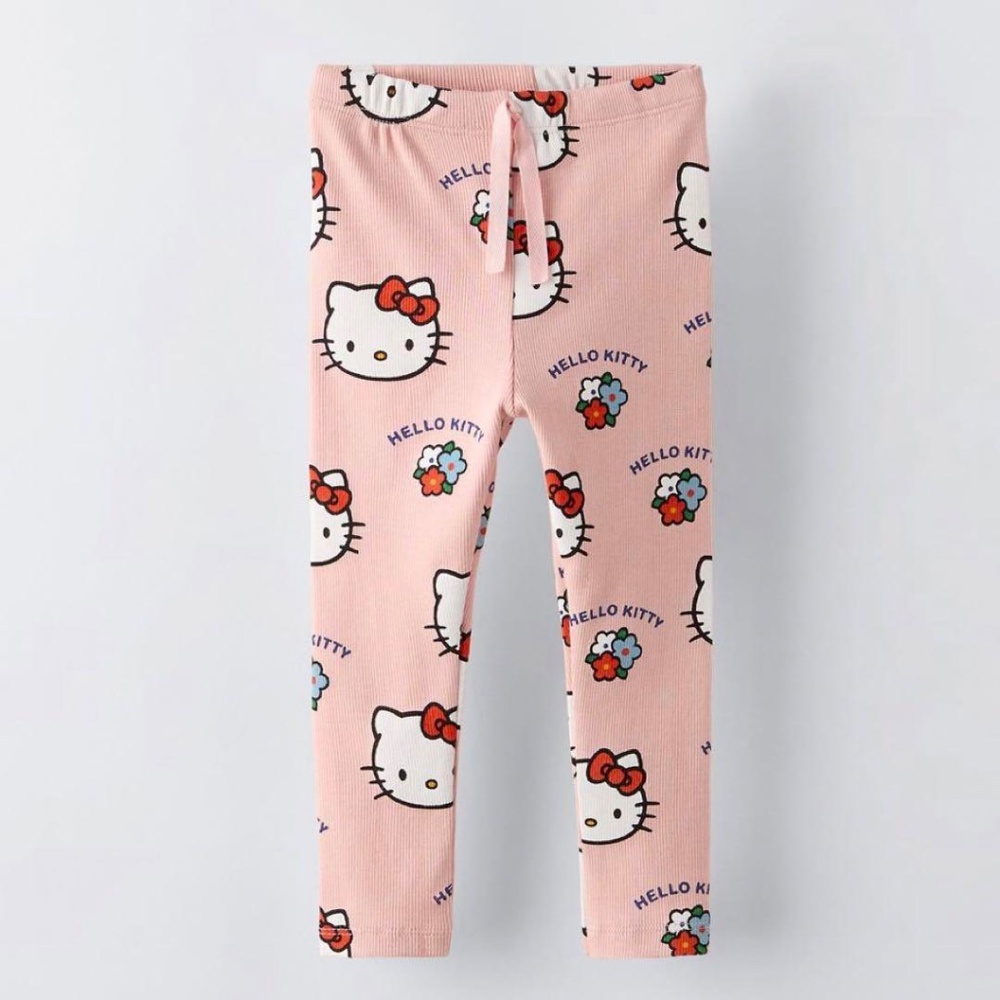 Zara Light Pink Hello Kitty leggings